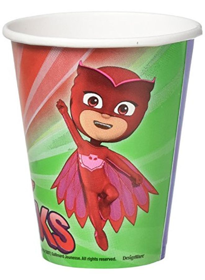 Pj Masks Paper Cups 9 Oz. Multicolor Pack Of 8