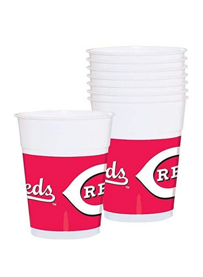 Cincinnati Reds Plastic Cups 16 Oz. Pack Of 25