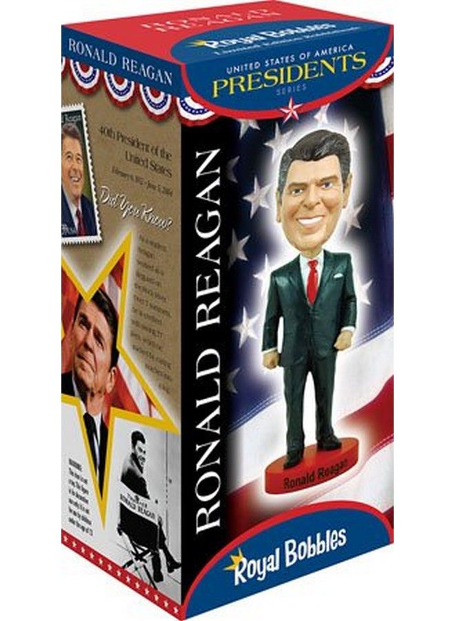 Ronald Reagan Bobblehead Premium Polyresin Lifelike Figure Unique Serial Number Exquisite Detail