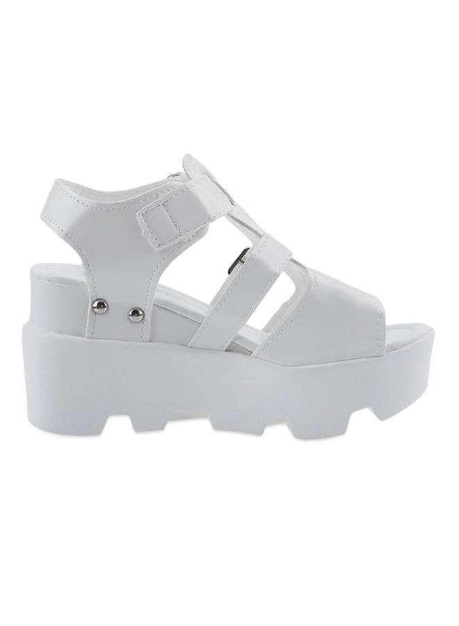 Ankle Strap Sandal White