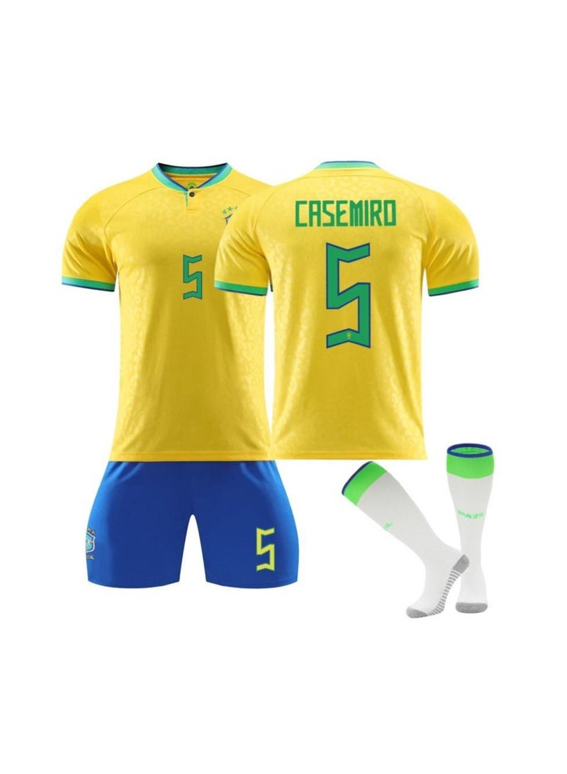 3-Piece World Cup National Team Football Jersey Set NO.5