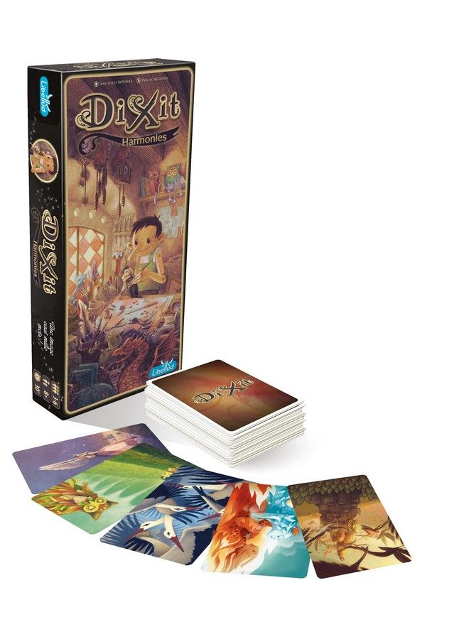 Dixit Harmonies Board Game Expansion ; Storytelling Game For Kids And Adults ; Fun Family Board Game ; Creative Kids Game ; Ages 8 And Up ; 3 6 Players ; Average Playtime 30 Minutes ; Made By Libellud