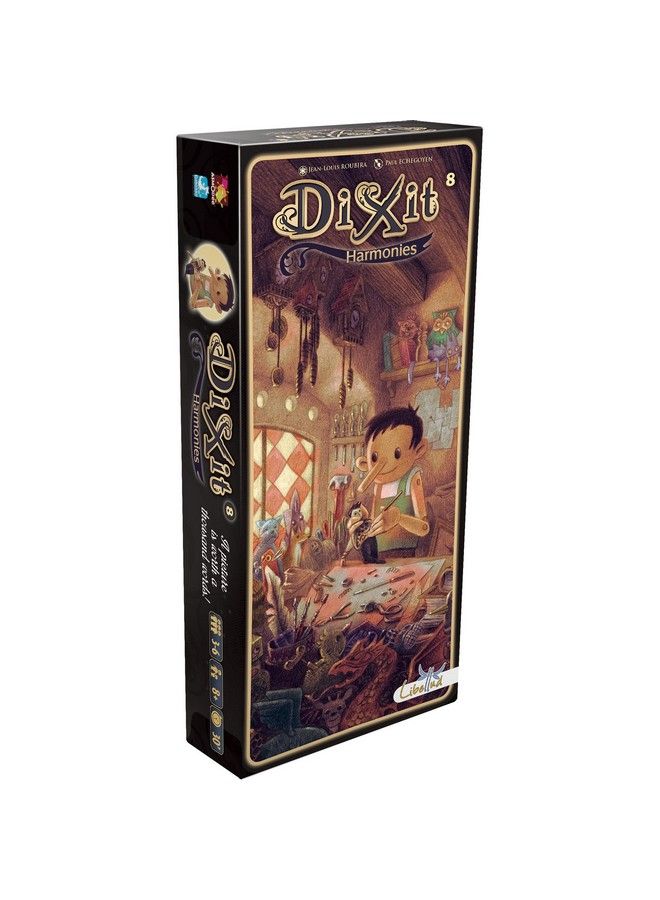 Dixit Harmonies Board Game Expansion ; Storytelling Game For Kids And Adults ; Fun Family Board Game ; Creative Kids Game ; Ages 8 And Up ; 3 6 Players ; Average Playtime 30 Minutes ; Made By Libellud