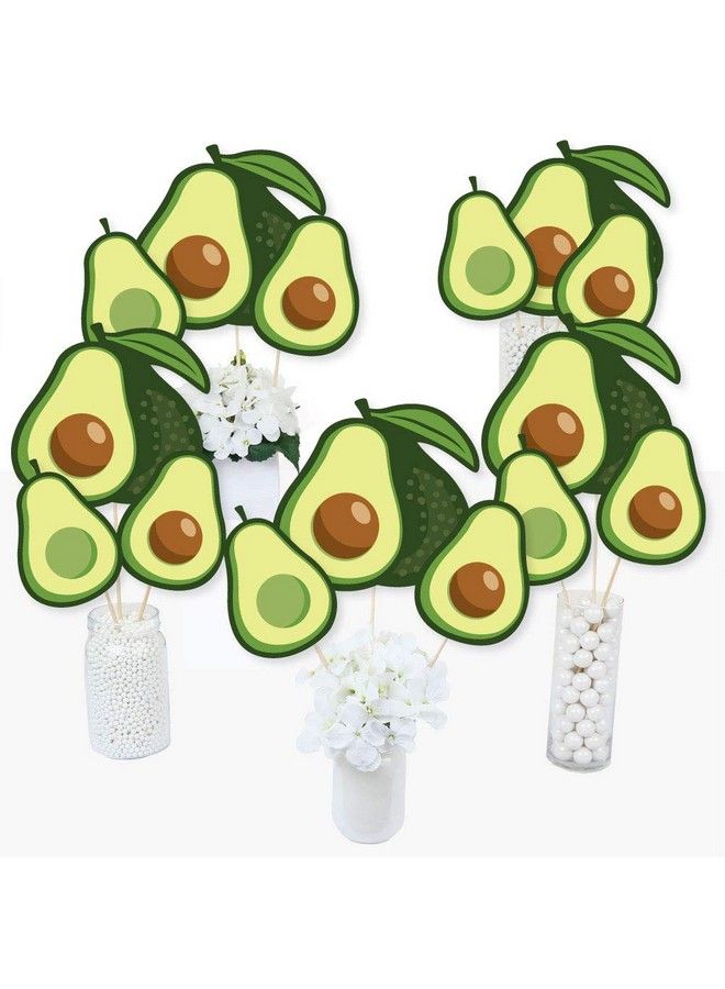 Hello Avocado Fiesta Party Centerpiece Sticks Table Toppers Set Of 15