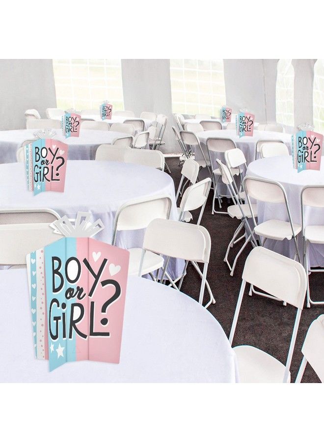 Baby Gender Reveal Table Decorations Team Boy Or Girl Party Fold And Flare Centerpieces 10 Count