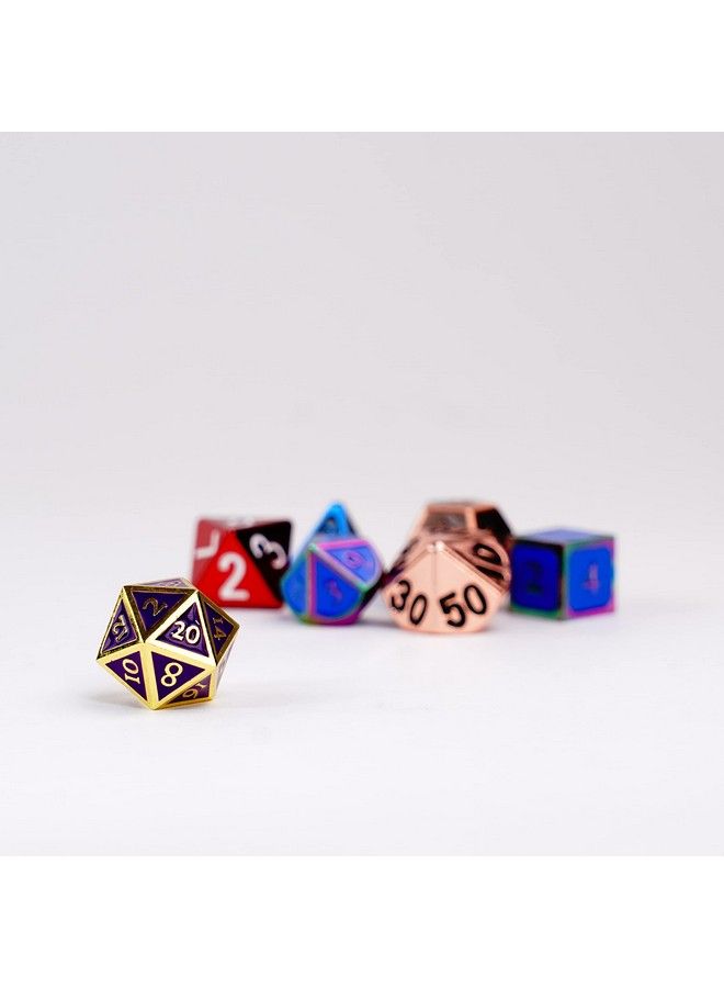 Dice Games Misfit Metals Bag Of Dnd Dice Role Playing Game Dice Accessories For Dungeons And Dragons