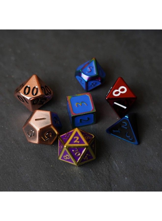 Dice Games Misfit Metals Bag Of Dnd Dice Role Playing Game Dice Accessories For Dungeons And Dragons