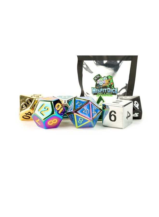 Dice Games Misfit Metals Bag Of Dnd Dice Role Playing Game Dice Accessories For Dungeons And Dragons