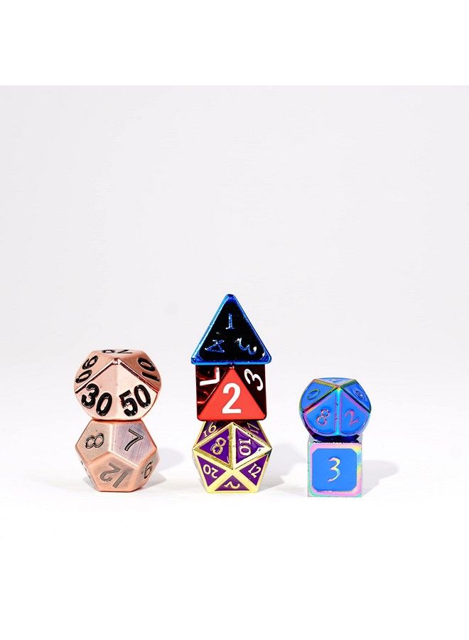 Dice Games Misfit Metals Bag Of Dnd Dice Role Playing Game Dice Accessories For Dungeons And Dragons