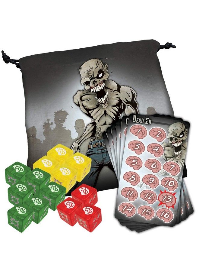 Zombie Dice Deluxe Dice Game Adults And Family Fast Pace Dice Game Zombie Apocalypse Theme Ages 10+ For 2+Players Average Play Time 1020 Minutes From Red