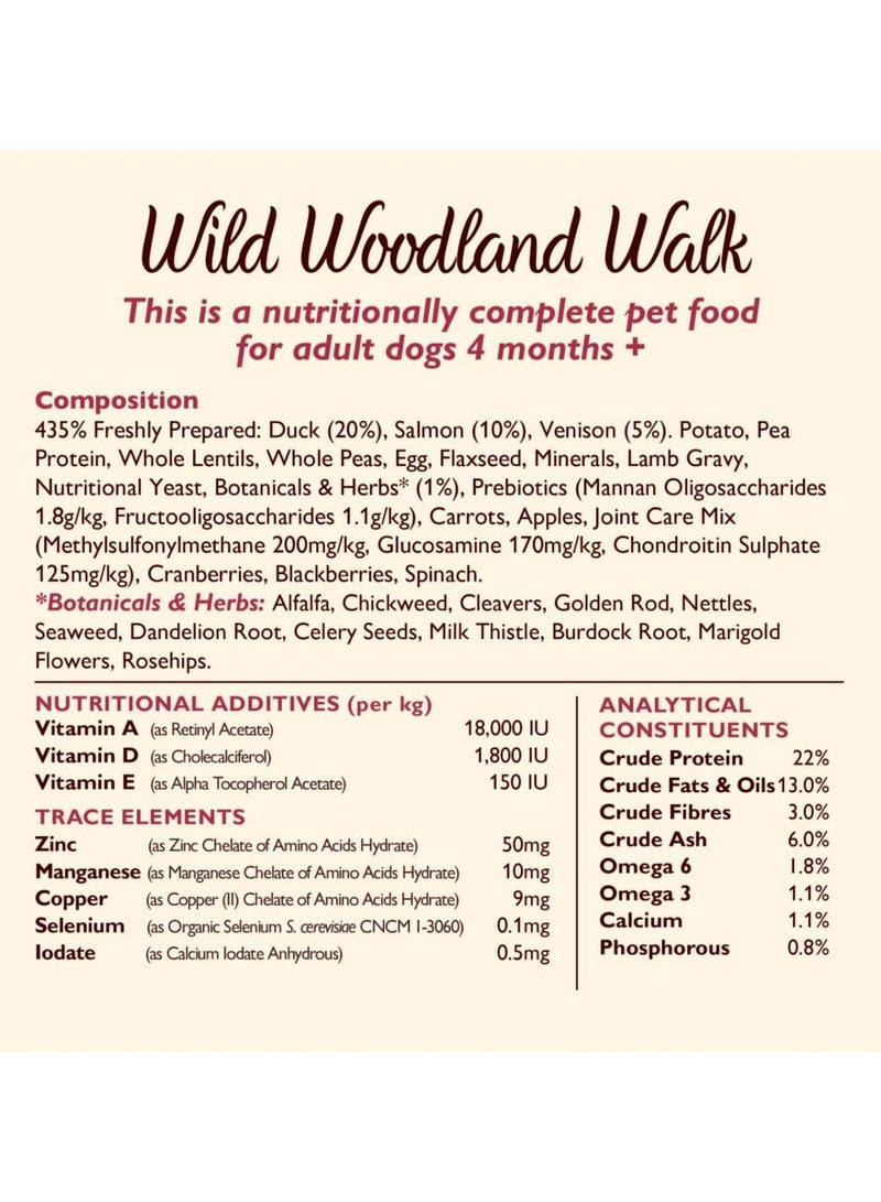 Wild Woodland Walk with Duck, Salmon and Venison Adult Dry Dog Food 12 kg