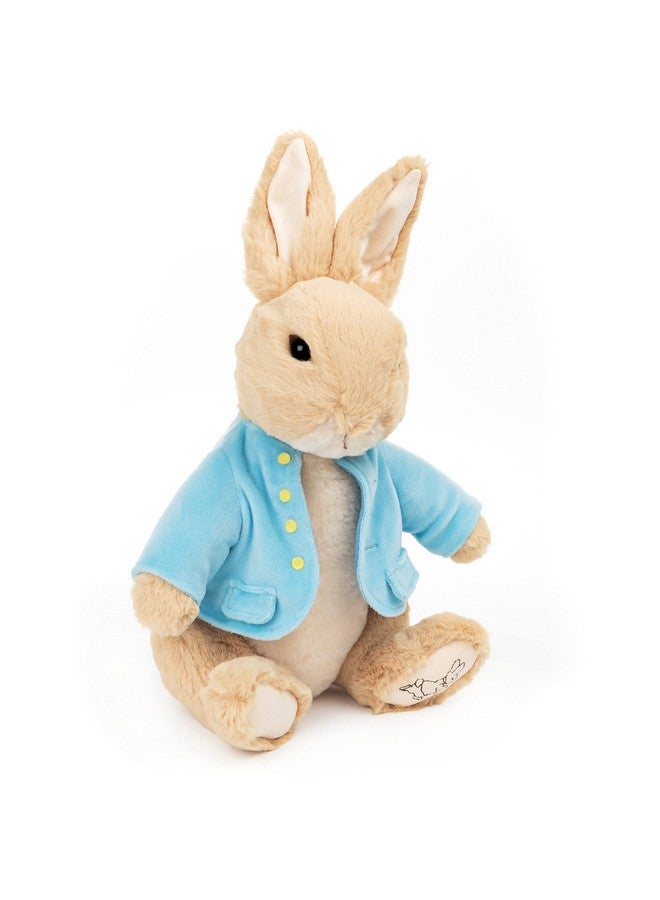 Beatrix Potter Classic Peter Rabbit In Blue Coat Deluxe Soft Plush Stuffed Animal Bunny Brown 11”