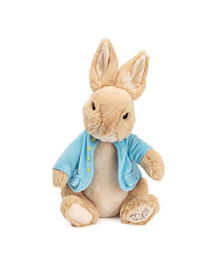 Beatrix Potter Classic Peter Rabbit In Blue Coat Deluxe Soft Plush Stuffed Animal Bunny Brown 11”