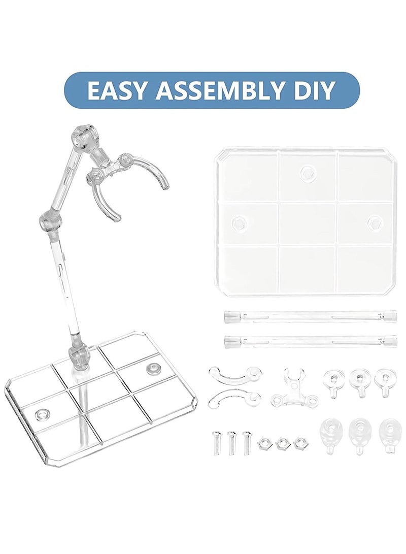 Action Figure Stand, Assembled Action Figure Display Stand Base, Sturdy Base, Transparent Doll Model Holder, Figure Assembly Stand, for 6