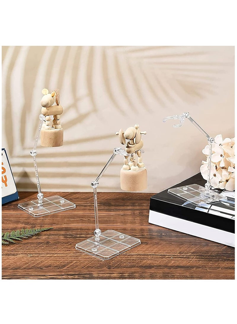 Action Figure Stand, Assembled Action Figure Display Stand Base, Sturdy Base, Transparent Doll Model Holder, Figure Assembly Stand, for 6