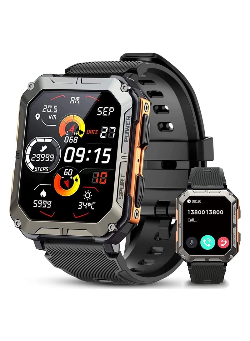 C 20 Pro Military Smartwatch Your Ultimate Tactical Companion with Call Functionality and Fitness Tracking