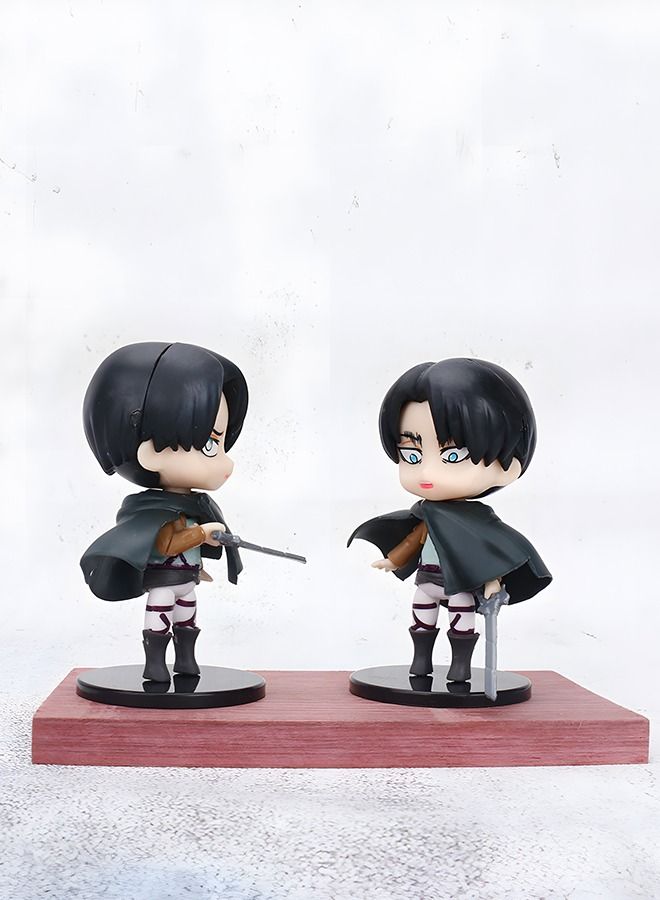 6 Pcs Attack on Titan Figure Anime Figure Set, Action Figures Cartoon Figurines Party Decoration Mini Toy Model Collectibles Statue for Anime Fans