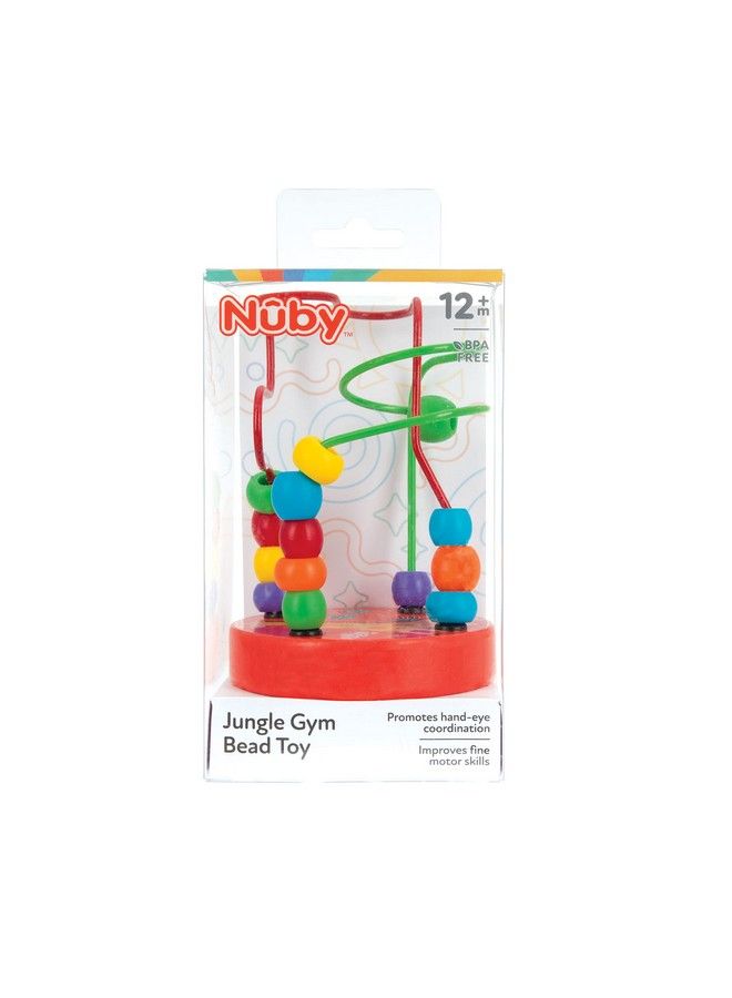 Coloful Mini Wooden Bead Maze Roller Coaster Early Educational Toy