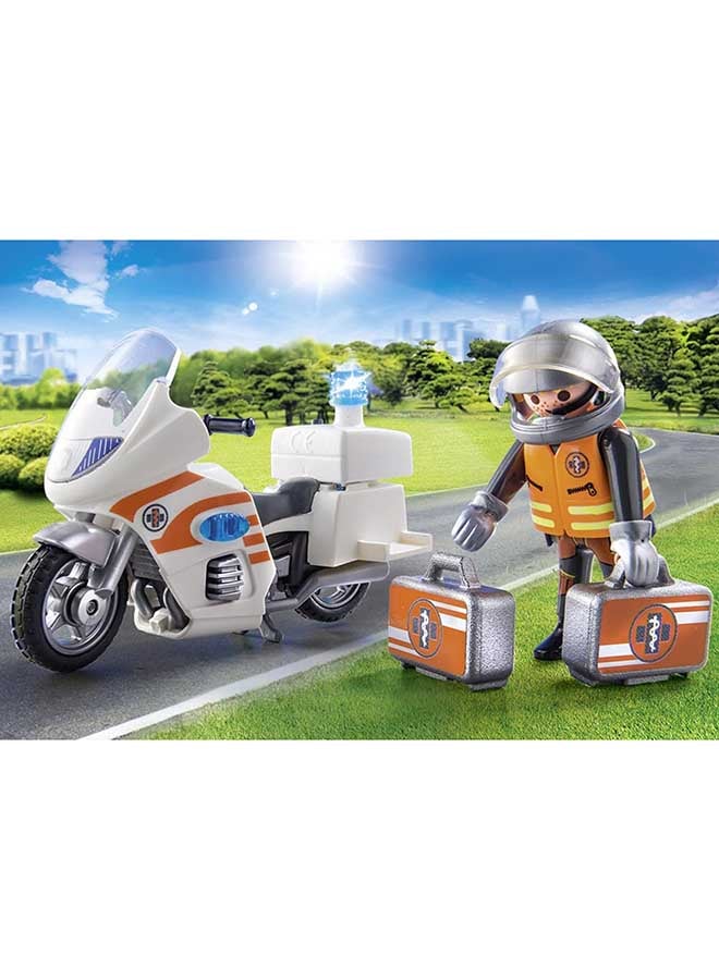 Playmobil - Emergency Motor Bike 6.6 x 14.2 x 14.2inch