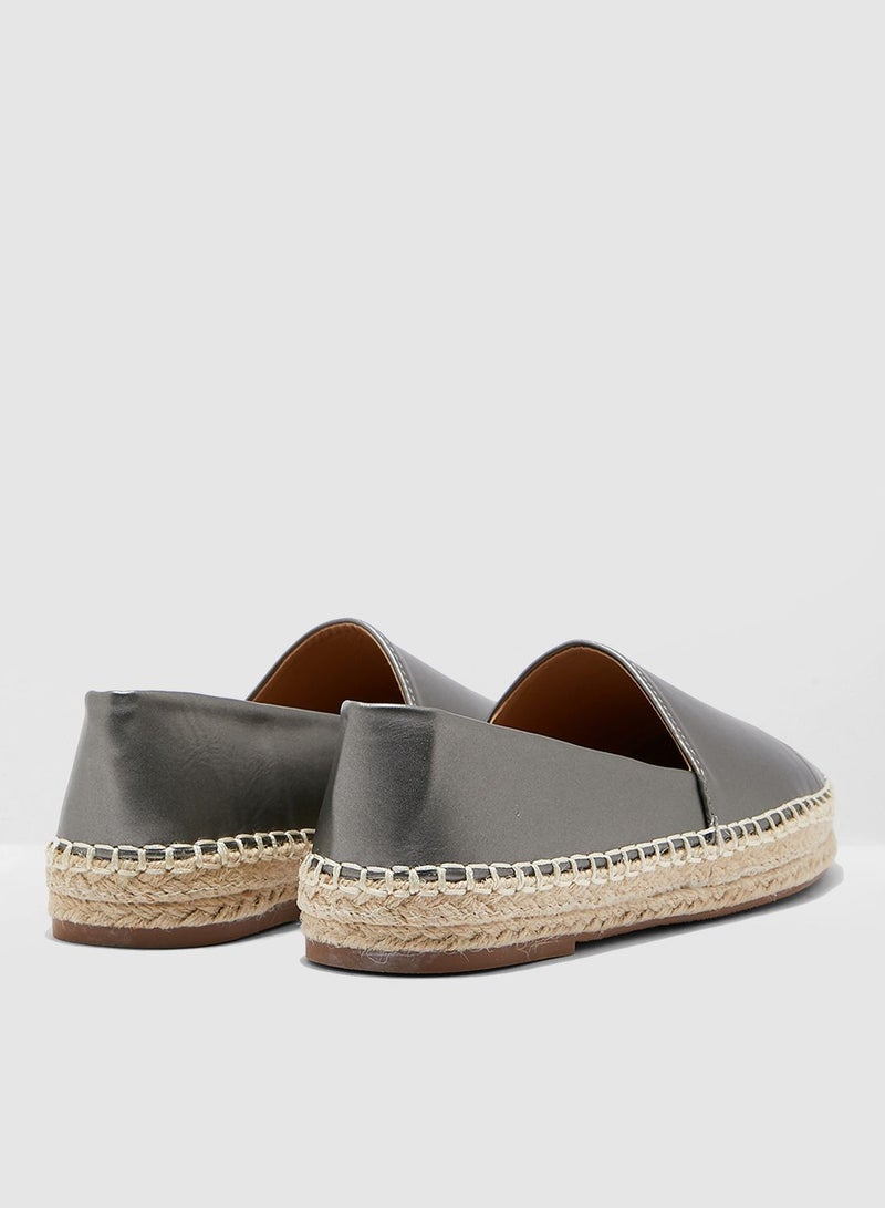 Espadrilles In Metallic