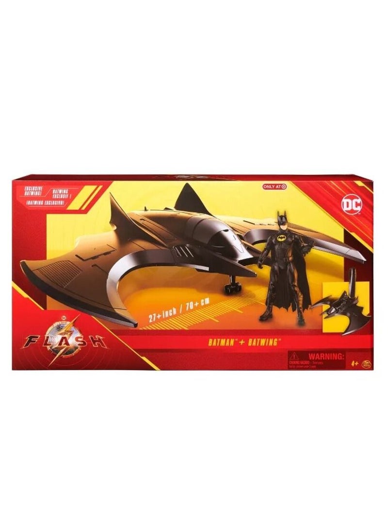 DC Comics The Flash Batwing with Batman Playset 12inch