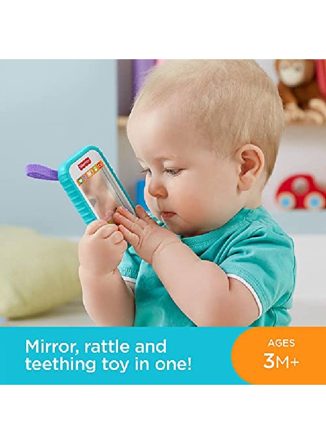 ;Selfie Fun Phone Baby Rattle Mirror And Teething Toy Multicolored 10