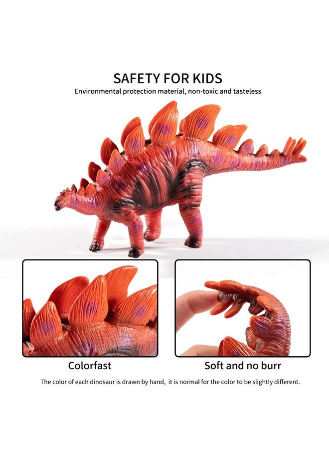 Jumbo Dinosaur Toy Set 7 Large Soft Dino Figures For Kids 35 Ideal Party Favors & Birthday Gifts