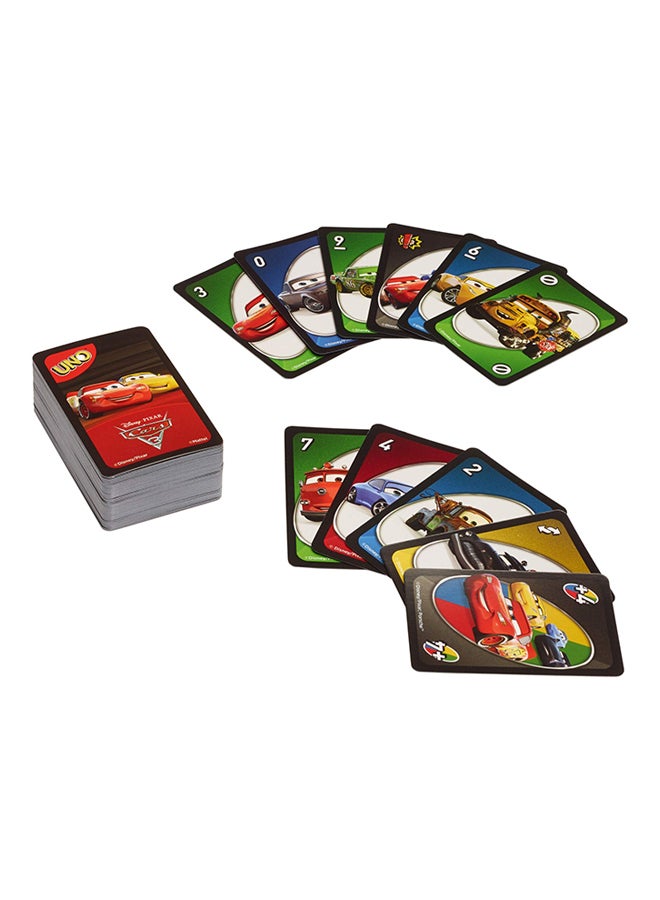 UNO Disney Pixar Cars 3  Card Game