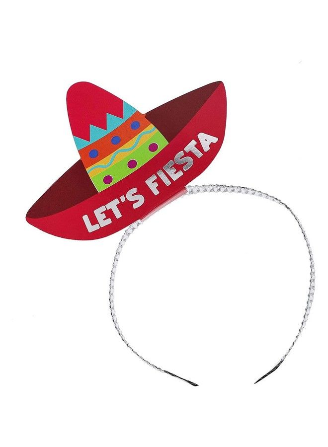 24Pack Let Fiesta Sombrero Party Hats Headbands For Cinco De Mayo Party Favors And Decorations Mexican Fiesta Party Supplies For Adults Women Birthday Celebration (4 Colors)