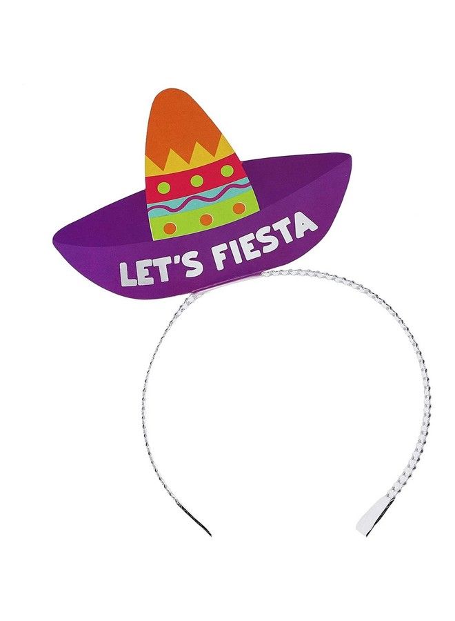 24Pack Let Fiesta Sombrero Party Hats Headbands For Cinco De Mayo Party Favors And Decorations Mexican Fiesta Party Supplies For Adults Women Birthday Celebration (4 Colors)