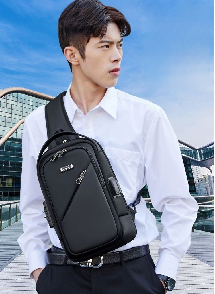 New multi-function Combination lock single shoulder messenger bag
