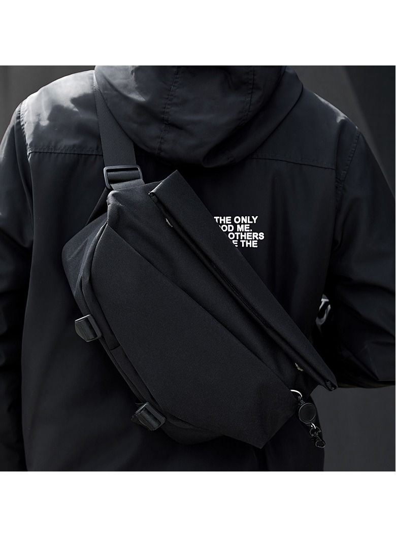 New men's casual shoulder buckle bag