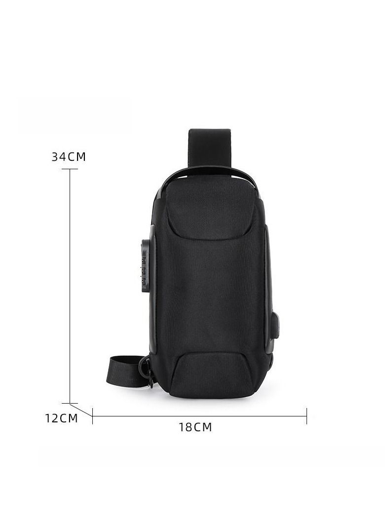 New multi-function Combination lock single shoulder messenger bag