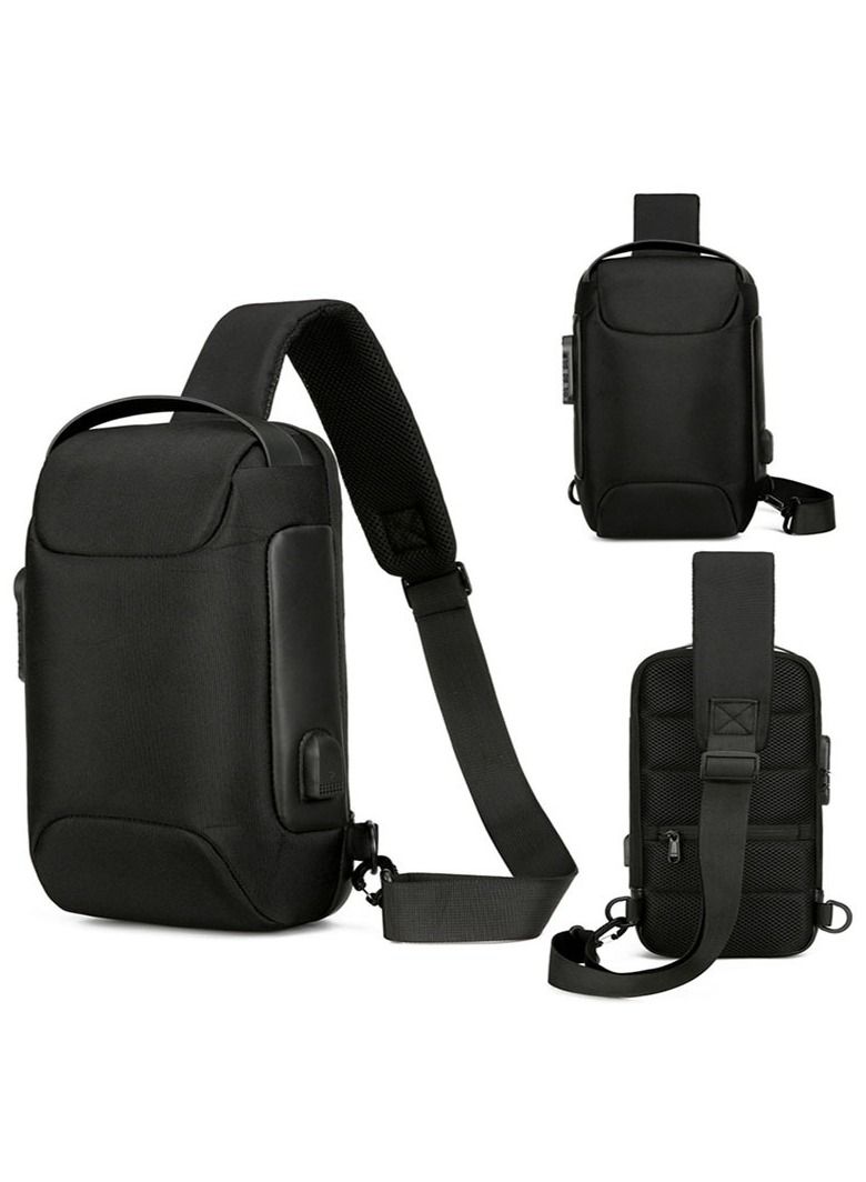 New multi-function Combination lock single shoulder messenger bag