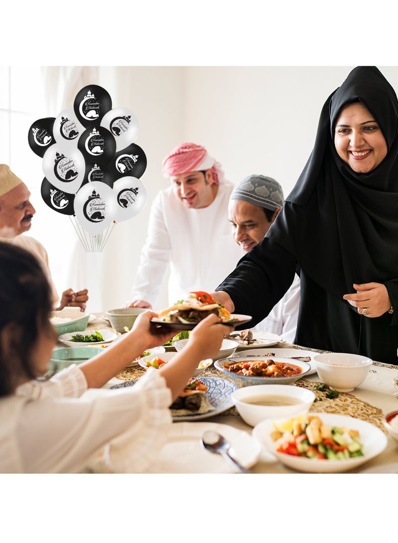 Eid Mubarak Decorate Your Home with Balloons - Eid Party Decorations - Eid Gifts for Family and Friends - Eid Latex Balloons - Perfect for Home, Parties and Giving