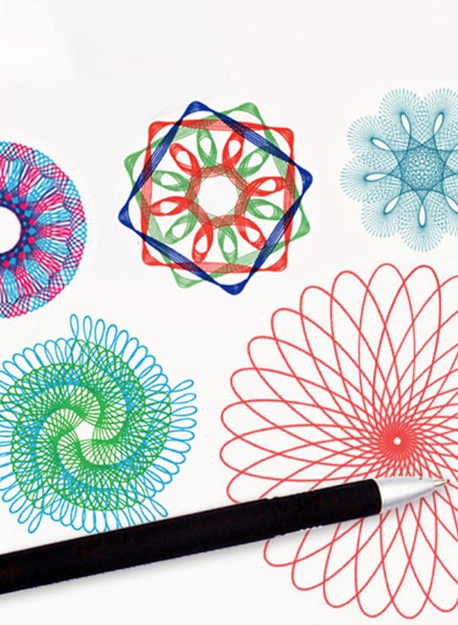 27 Pieces Spirograph Design Set Classic Gear Design Kit