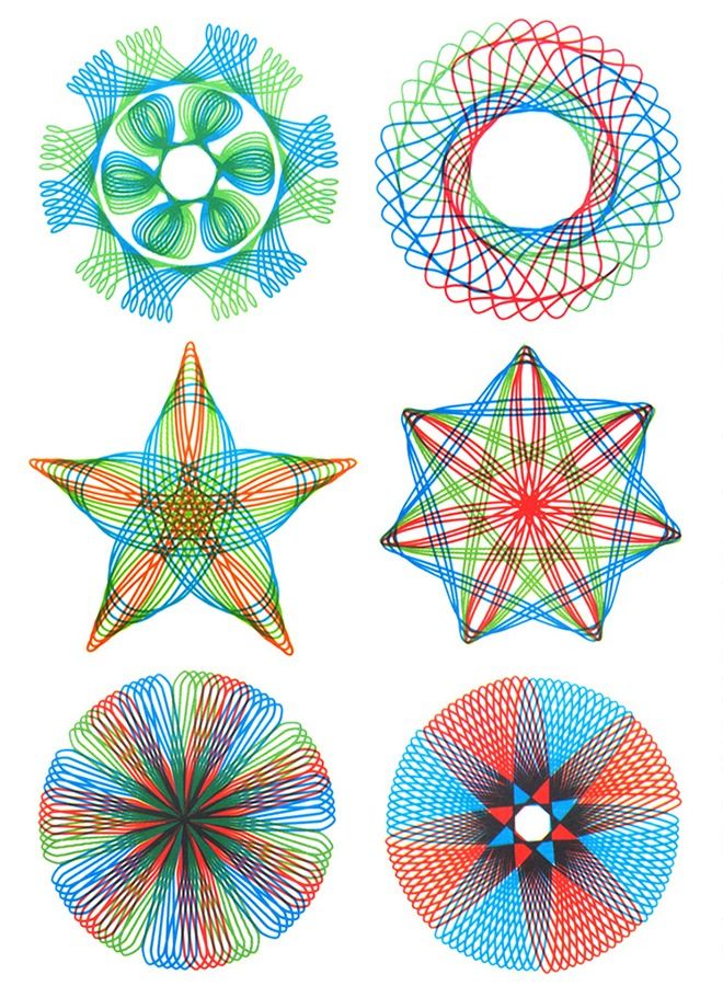 27 Pieces Spirograph Design Set Classic Gear Design Kit