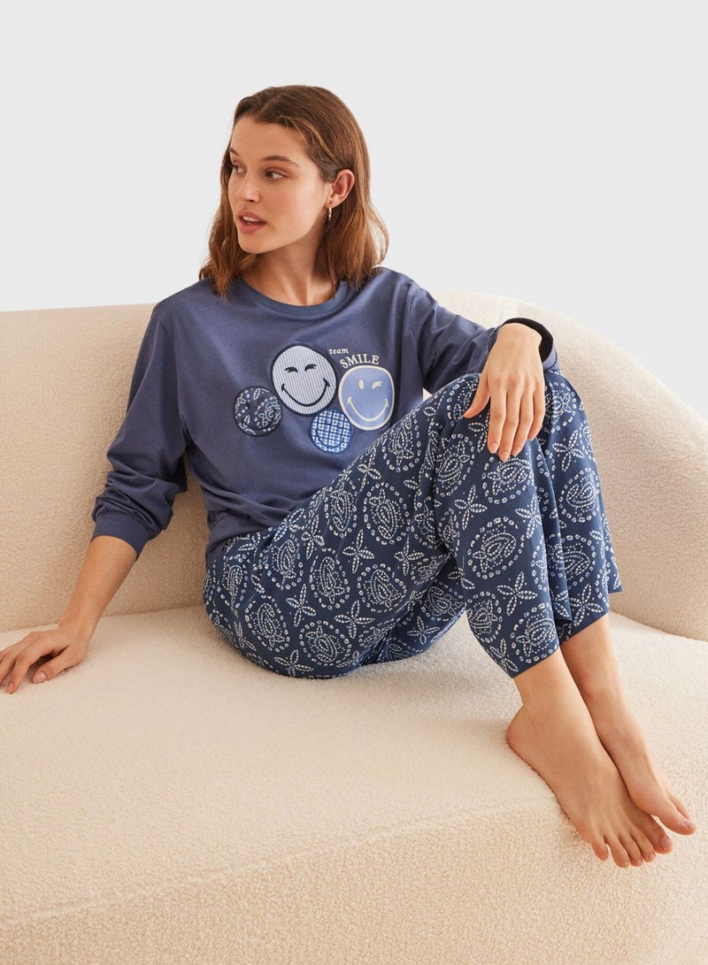 Paisley Print Pyjama Pants