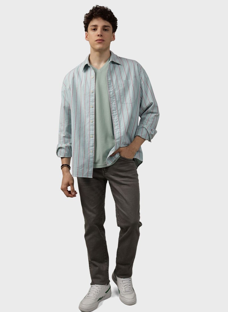 Striped Relaxed Fit Shirt