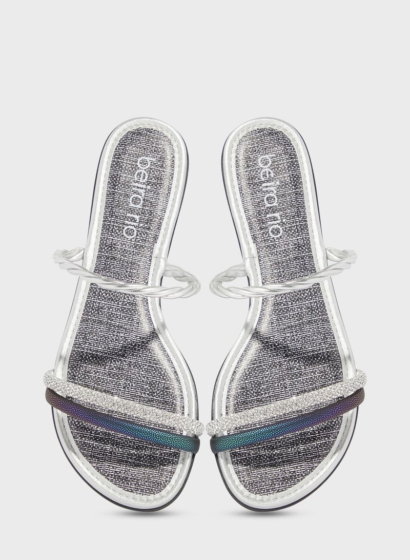 Mary Multi Strap Flat Sandals