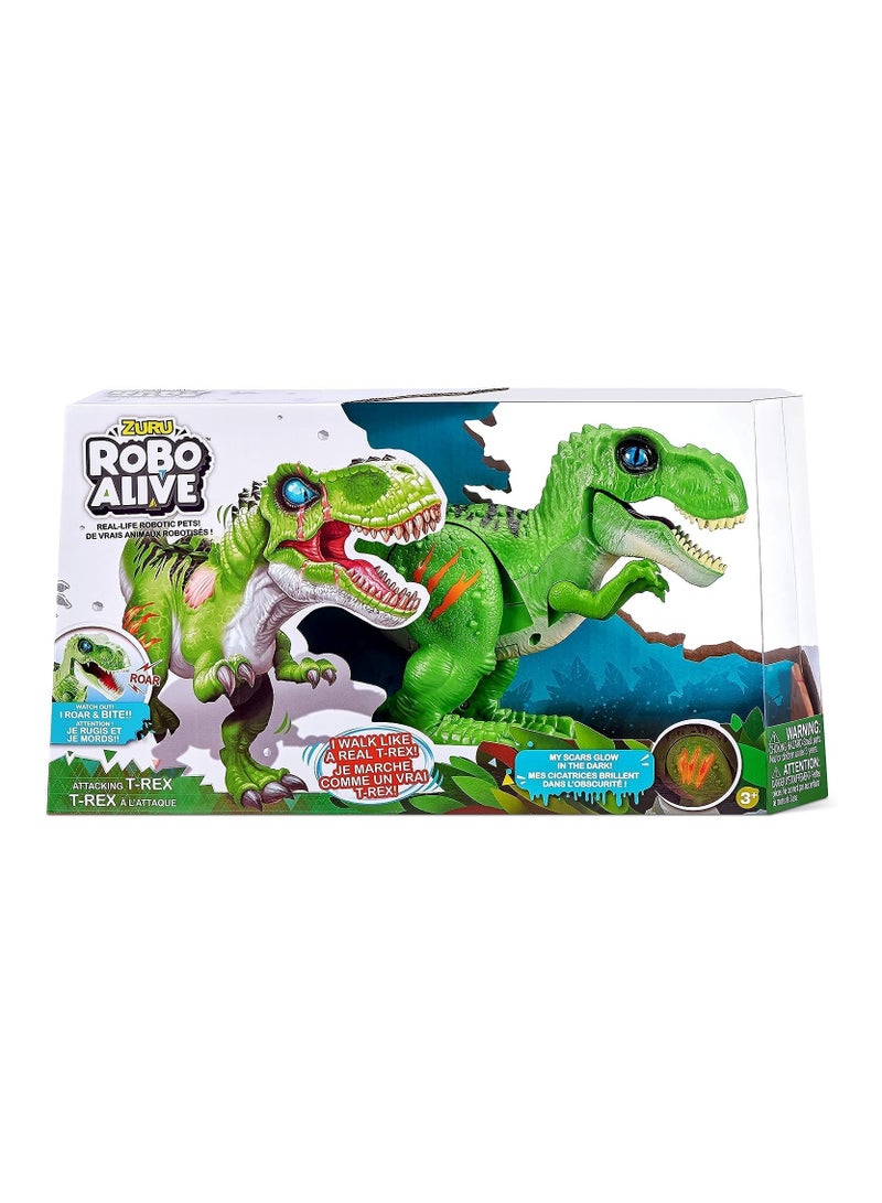 Robo Alive  Attacking T-Rex Battery Powered Robotic Toy