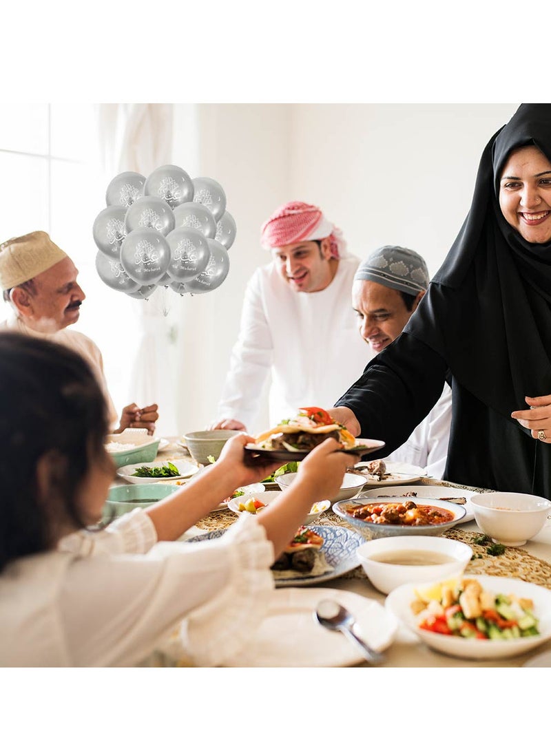 Eid Mubarak Decorate Your Home with Balloons - Eid Party Decorations - Eid Gifts for Family and Friends - Eid Latex Balloons - Perfect for Home, Parties and Giving