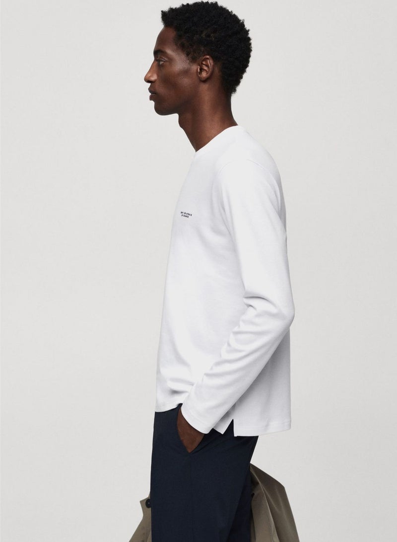 Printed Crew Neck T-Shirt