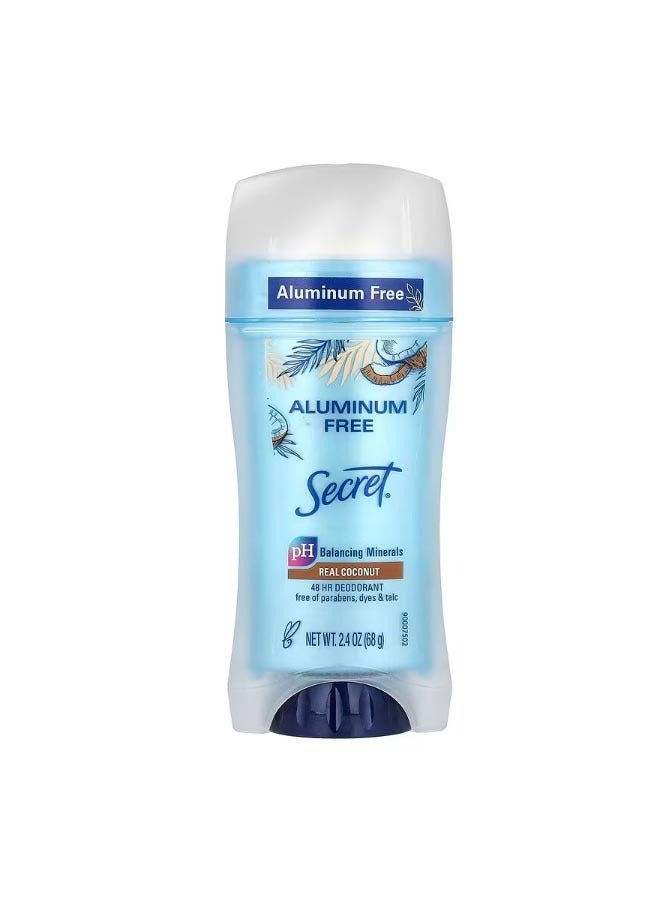 Aluminum Free Deodorant Real Coconut  2.4 oz 68 g