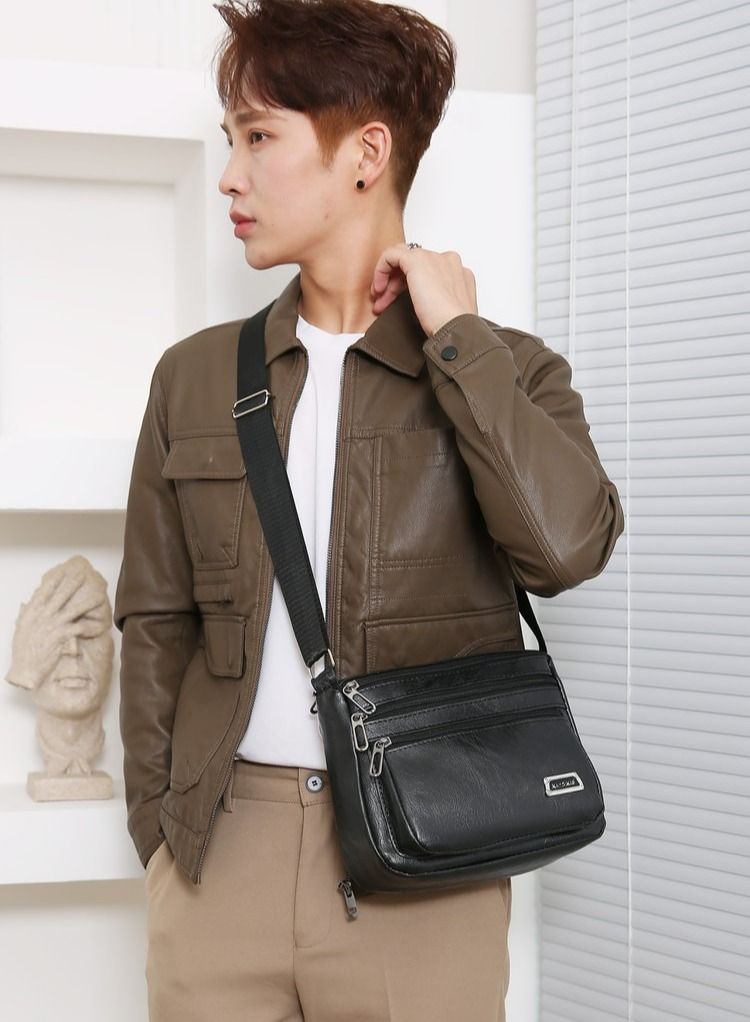 New men's waterproof crossbody bag