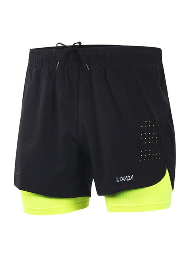 2-In-1  Breathable Jogging Cycling Shorts With Longer Liner