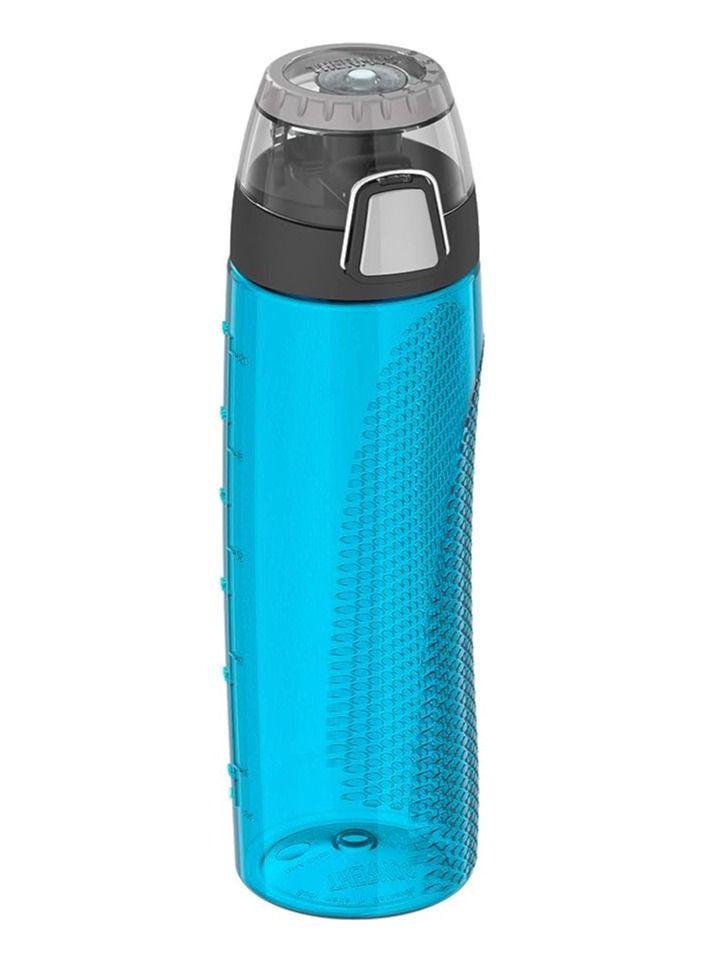 Thermos Tritan Hydration Bottle With Rotating Intake Meter Teal 24OZ