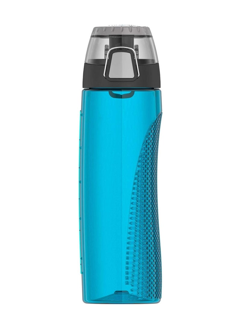 Thermos Tritan Hydration Bottle With Rotating Intake Meter Teal 24OZ