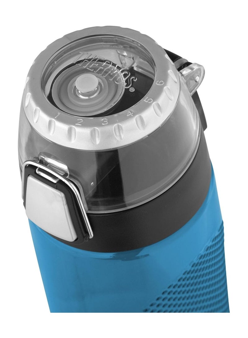 Thermos Tritan Hydration Bottle With Rotating Intake Meter Teal 24OZ