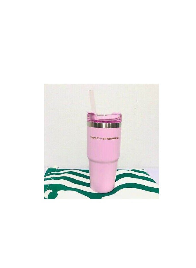 Stanley Insulated mug with straw lid, for water, Iced Tea or Coffee, Juice and Smoothie 20 oz.